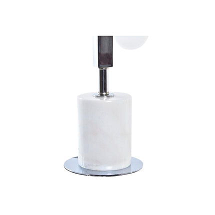 Tischlampe DKD Home Decor Silberfarben Weiß 220 V Moderne (15 x 15 x 68 cm)