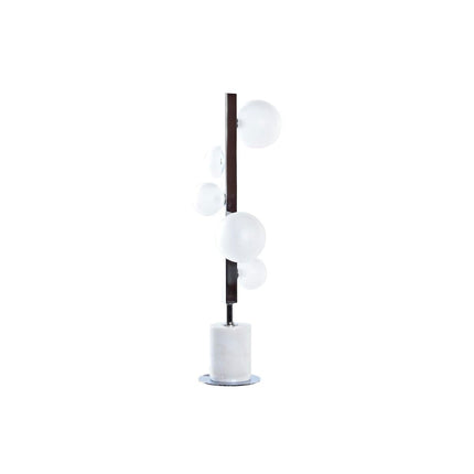 Tischlampe DKD Home Decor Silberfarben Weiß 220 V Moderne (15 x 15 x 68 cm)