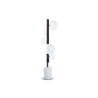 Tischlampe DKD Home Decor Silberfarben Weiß 220 V Moderne (15 x 15 x 68 cm)