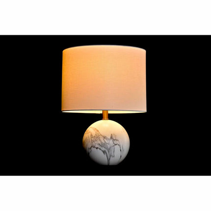 Tischlampe DKD Home Decor Gold Metall Weiß Marmor 220 V 50 W (36 x 36 x 52 cm)