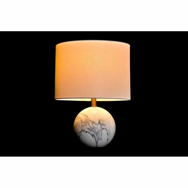 Tischlampe DKD Home Decor Gold Metall Weiß Marmor 220 V 50 W (36 x 36 x 52 cm)