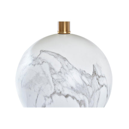 Tischlampe DKD Home Decor Gold Metall Weiß Marmor 220 V 50 W (36 x 36 x 52 cm)