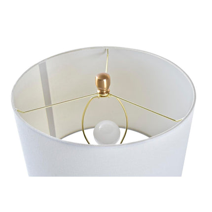 Tischlampe DKD Home Decor Gold Metall Weiß Marmor 220 V 50 W (36 x 36 x 52 cm)