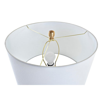 Tischlampe DKD Home Decor Weiß Schwarz Gold Metall 50 W 220 V 41 x 41 x 73 cm