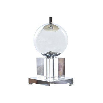 Tischlampe DKD Home Decor Kristall Silberfarben Metall Weiß 25 x 25 x 78 cm 220 V 50 W