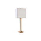 Tischlampe DKD Home Decor 28 x 28 x 76 cm Kristall Beige Gold Metall 220 V 50 W
