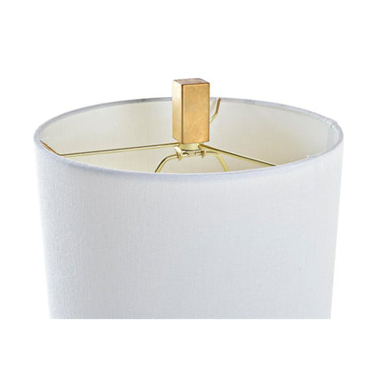 Tischlampe DKD Home Decor Gold Metall Weiß 220 V 50 W 25 x 25 x 60 cm