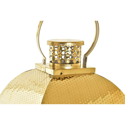 Laternen DKD Home Decor Kristall Gold Metall 23 x 23 x 60 cm