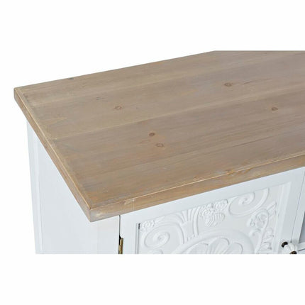 TV-Möbel DKD Home Decor 141 x 40 x 54 cm Tanne natürlich Metall Weiß 30 x 40 cm Holz MDF