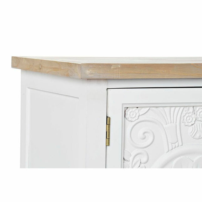 TV-Möbel DKD Home Decor 141 x 40 x 54 cm Tanne natürlich Metall Weiß 30 x 40 cm Holz MDF
