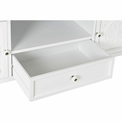 TV-Möbel DKD Home Decor 141 x 40 x 54 cm Tanne natürlich Metall Weiß 30 x 40 cm Holz MDF