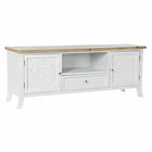 TV-Möbel DKD Home Decor 141 x 40 x 54 cm Tanne natürlich Metall Weiß 30 x 40 cm Holz MDF