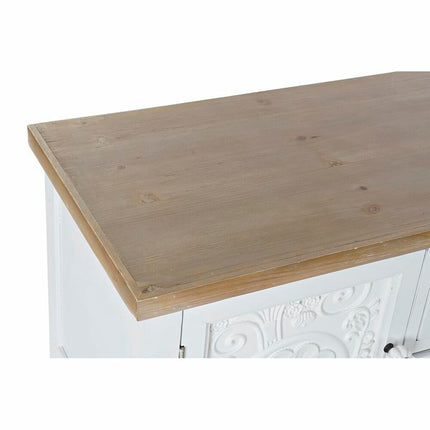Konsole DKD Home Decor 120 x 36 x 80,5 cm Tanne natürlich Weiß Holz MDF