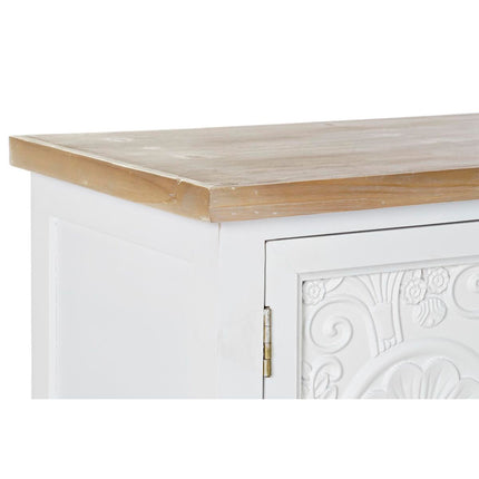 Konsole DKD Home Decor 120 x 36 x 80,5 cm Tanne natürlich Weiß Holz MDF