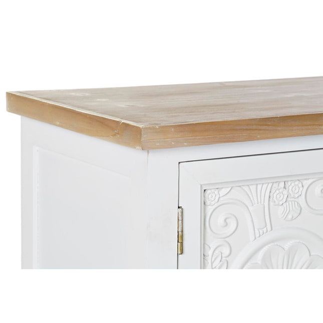 Konsole DKD Home Decor 120 x 36 x 80,5 cm Tanne natürlich Weiß Holz MDF