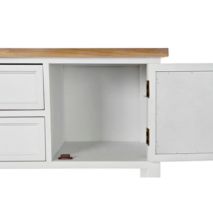 Konsole DKD Home Decor 120 x 36 x 80,5 cm Tanne natürlich Weiß Holz MDF
