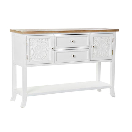 Konsole DKD Home Decor 120 x 36 x 80,5 cm Tanne natürlich Weiß Holz MDF