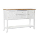 Konsole DKD Home Decor 120 x 36 x 80,5 cm Tanne natürlich Weiß Holz MDF