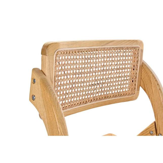 Esszimmerstuhl DKD Home Decor natürlich Hellbraun Rattan Vintage Ulme (53 x 60 x 79 cm)