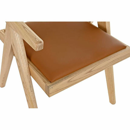 Armlehnstühle DKD Home Decor Polsterung 55 x 54 x 82 cm natürlich Hellbraun Rattan
