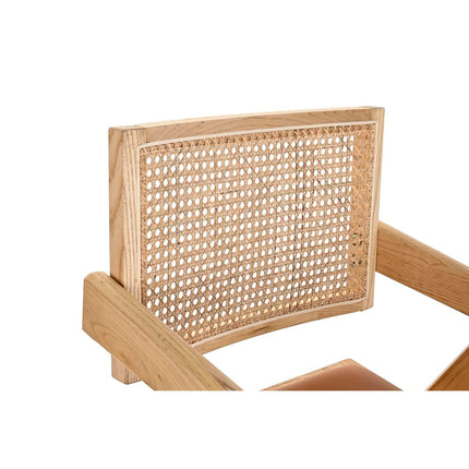 Armlehnstühle DKD Home Decor Polsterung 55 x 54 x 82 cm natürlich Hellbraun Rattan