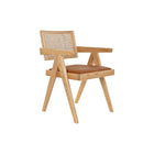 Armlehnstühle DKD Home Decor Polsterung 55 x 54 x 82 cm natürlich Hellbraun Rattan