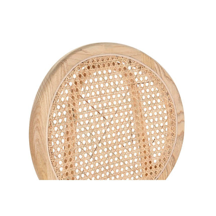 Hocker DKD Home Decor Hellbraun Rattan Ulme (43 x 43 x 108 cm)