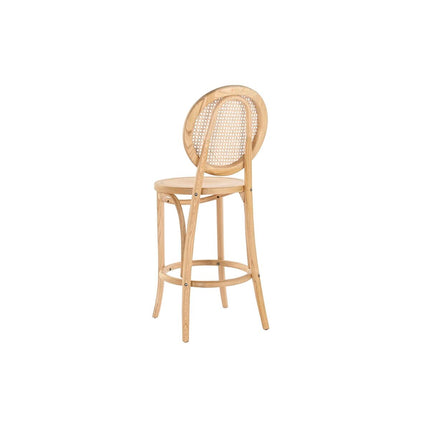 Hocker DKD Home Decor Hellbraun Rattan Ulme (43 x 43 x 108 cm)