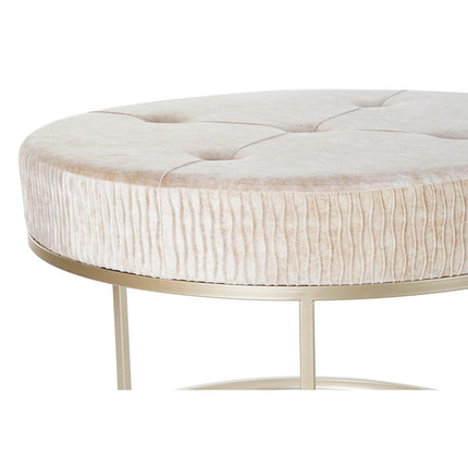 Fußstütze DKD Home Decor Beige Gold Metall (80 x 80 x 53 cm)