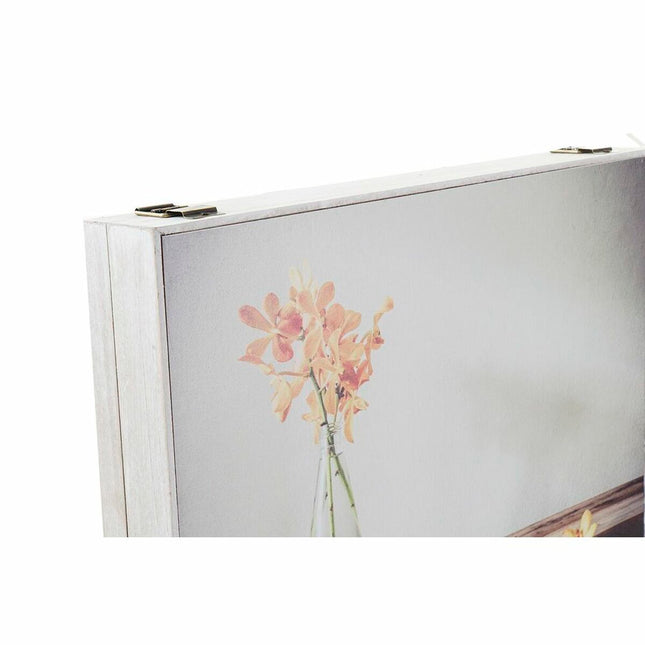 Abdeckungen DKD Home Decor Blomster Zähler 46,5 x 6 x 31,5 cm 2 Stück Holz MDF