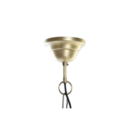 Deckenlampe DKD Home Decor Gold Metall Braun Mango-Holz 50 W (40 x 40 x 50 cm)