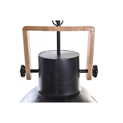 Deckenlampe DKD Home Decor Schwarz Metall Braun Mango-Holz 50 W 40 x 40 x 49 cm