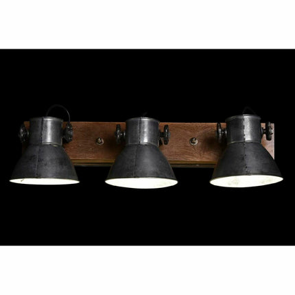 Wandleuchte DKD Home Decor Silberfarben Metall Braun 220 V 50 W (64 x 18 x 26 cm)