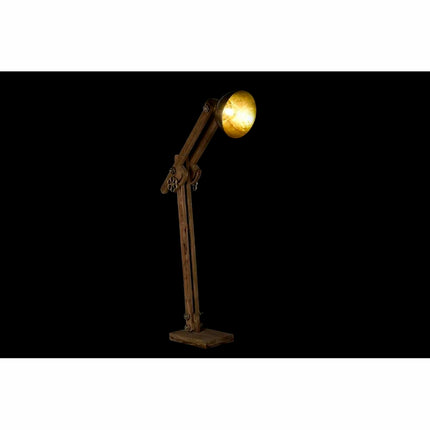 Stehlampe DKD Home Decor 85 x 25 x 140 cm Gold Metall Braun Mango-Holz