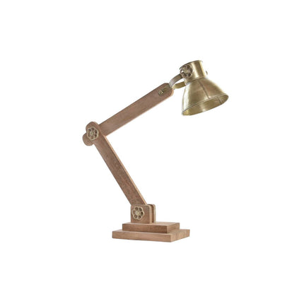 Tischlampe DKD Home Decor Gold Metall Braun 220 V Mango-Holz 50 W (50 x 15 x 65 cm)
