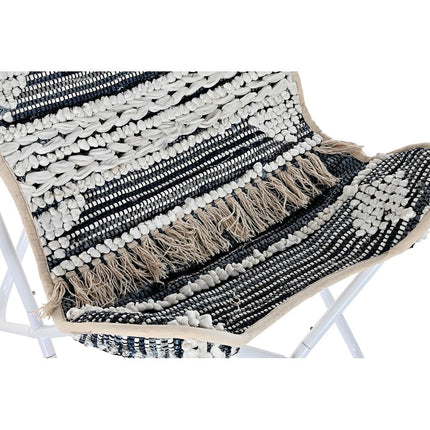 Havestol DKD Home Decor Schwarz Baumwolle Weiß Eisen (74 x 65 x 90 cm)