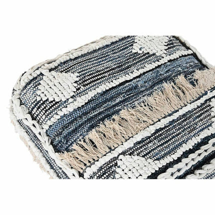 Kissen DKD Home Decor Schwarz Boden Streifen Polyester Baumwolle (60 x 60 x 25 cm)