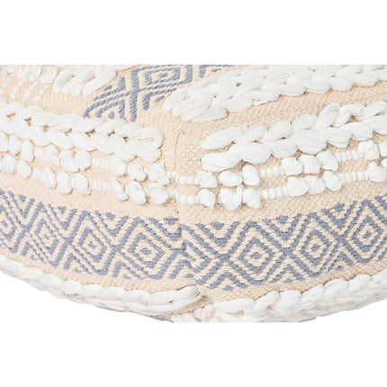 Kissen DKD Home Decor Boden Grau Polyester Baumwolle Weiß Boho (60 x 60 x 25 cm)