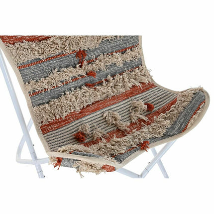 Havestol DKD Home Decor Orange Baumwolle Weiß Eisen (74 x 65 x 90 cm)