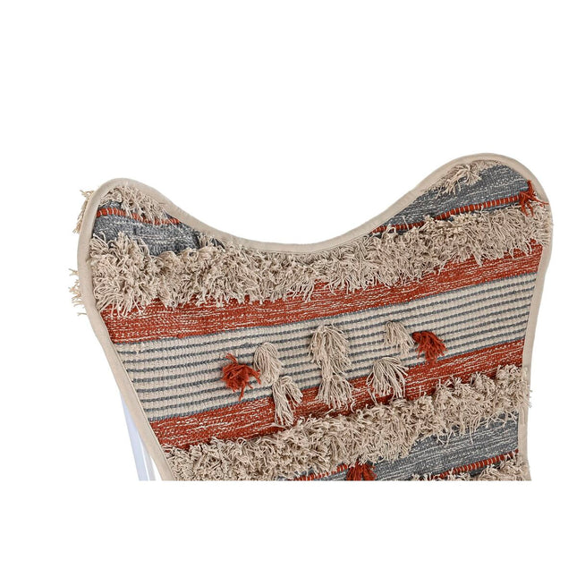 Havestol DKD Home Decor Orange Baumwolle Weiß Eisen (74 x 65 x 90 cm)