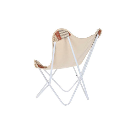 Havestol DKD Home Decor Orange Baumwolle Weiß Eisen (74 x 65 x 90 cm)