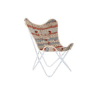 Havestol DKD Home Decor Orange Baumwolle Weiß Eisen (74 x 65 x 90 cm)