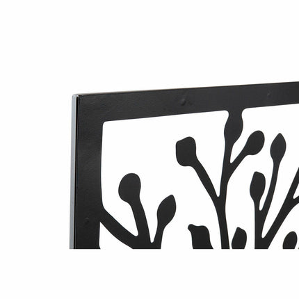 Wanddekoration DKD Home Decor 3 Stücke Schwarz Baum Metall (141 x 1,3 x 61 cm)
