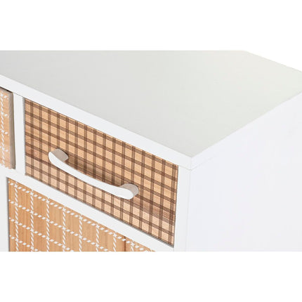 Anrichte DKD Home Decor natürlich Weiß Paulonia-Holz (95 x 26 x 67,5 cm)