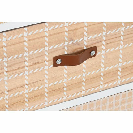 Schubladenschrank DKD Home Decor natürlich Weiß Paulonia-Holz (60 x 26 x 94 cm)