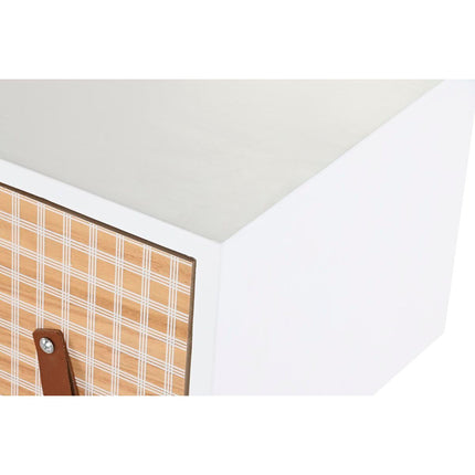 Konsole DKD Home Decor natürlich Weiß Paulonia-Holz (80 x 32 x 80 cm)