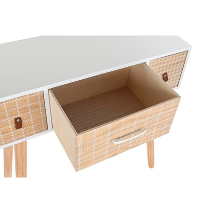 Konsole DKD Home Decor natürlich Weiß Paulonia-Holz (80 x 32 x 80 cm)