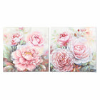 Bild DKD Home Decor 80 x 3 x 80 cm Blomster Shabby Chic (2 Stück)