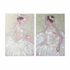 Bild DKD Home Decor 80 x 3 x 120 cm Ballett-Tänzerin Traditionell (2 Stück)