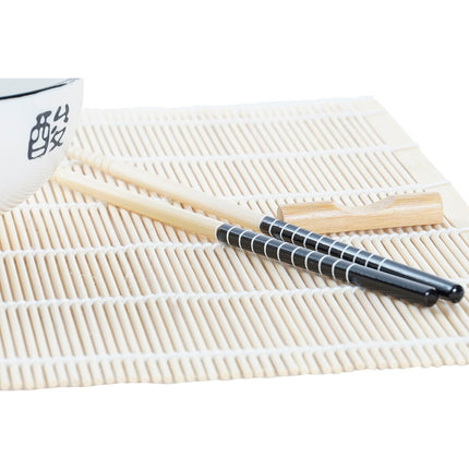Sushi-Set DKD Home Decor 14,5 x 14,5 x 31 cm Weiß Steingut Orientalisch (16 Stücke)